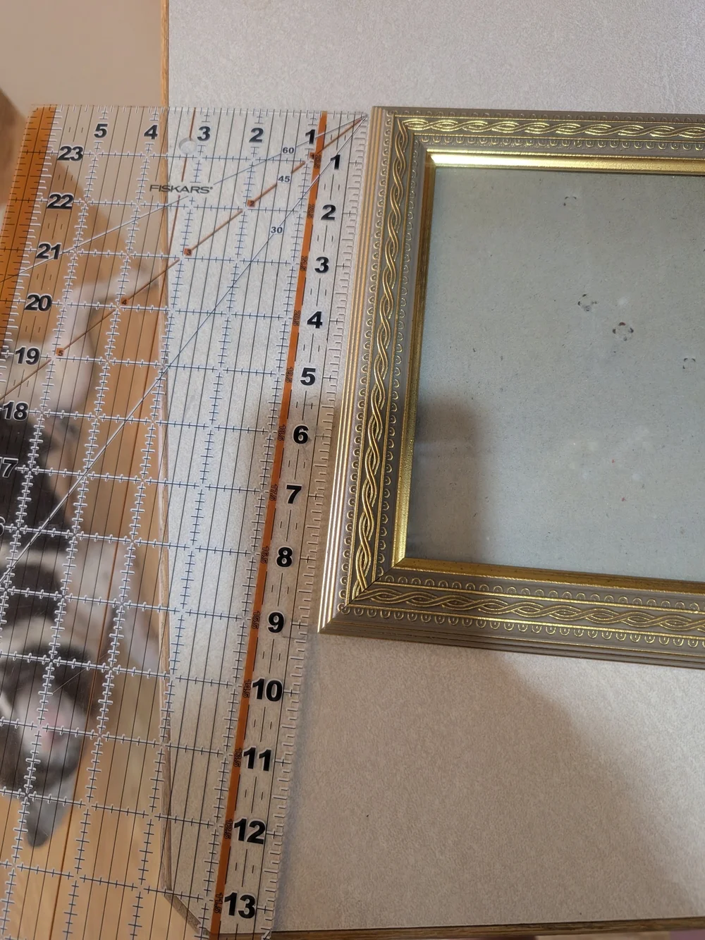 Vintage Style Gold Photo Frame 5x7 Elegant Braided Border Traditional